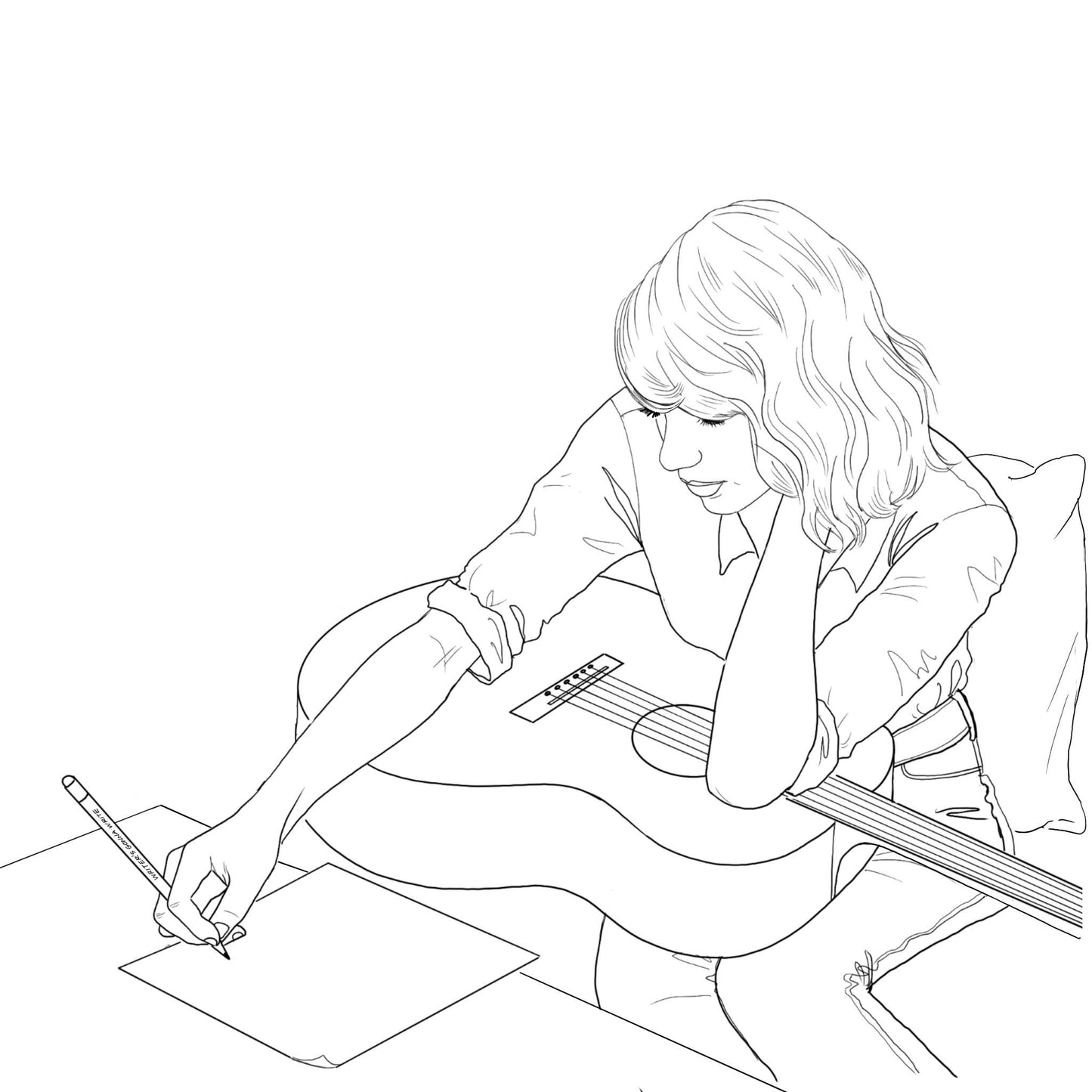 Colour Me Swiftly - Unofficial Taylor Swift Colouring book