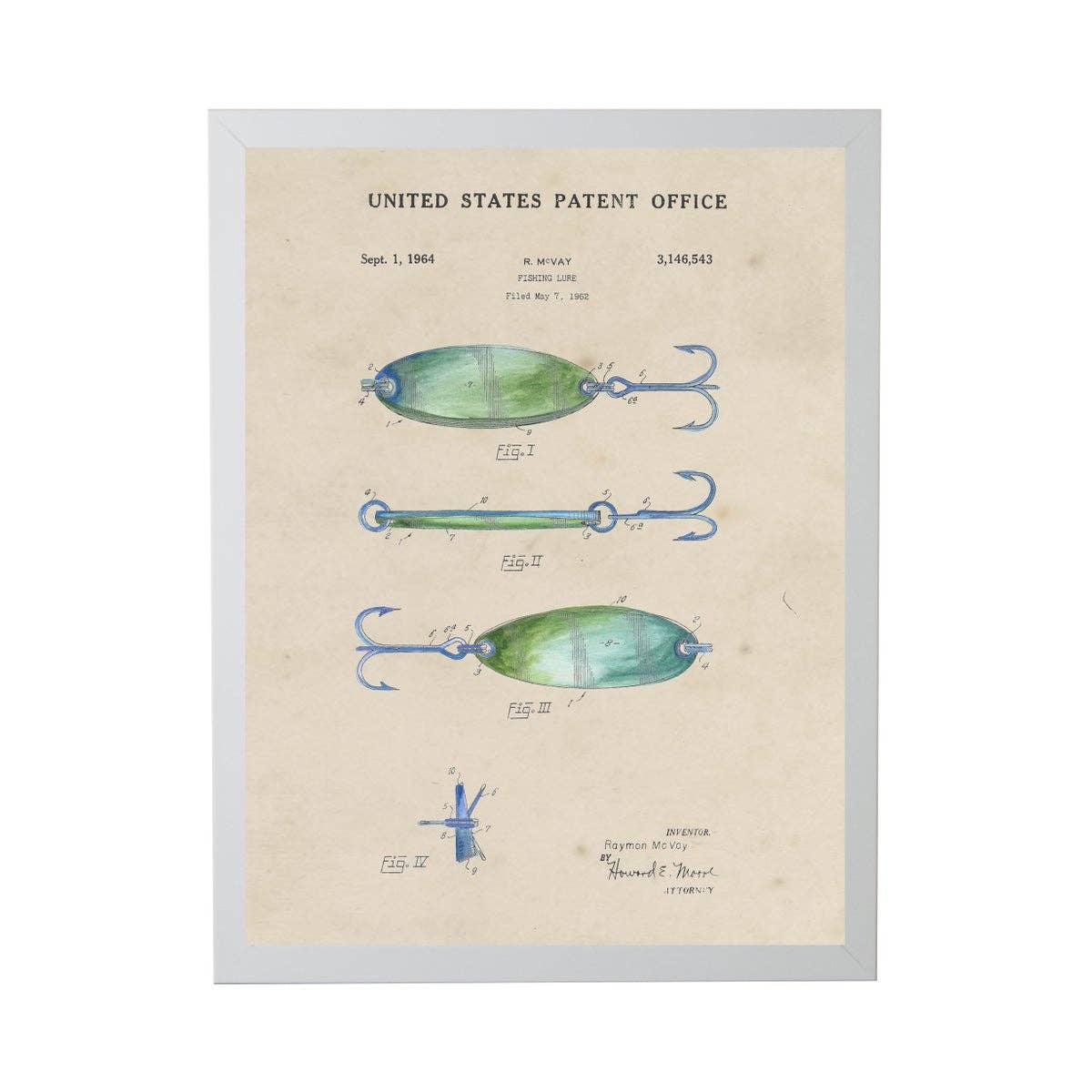 Watercolor Fishing Lure Patent