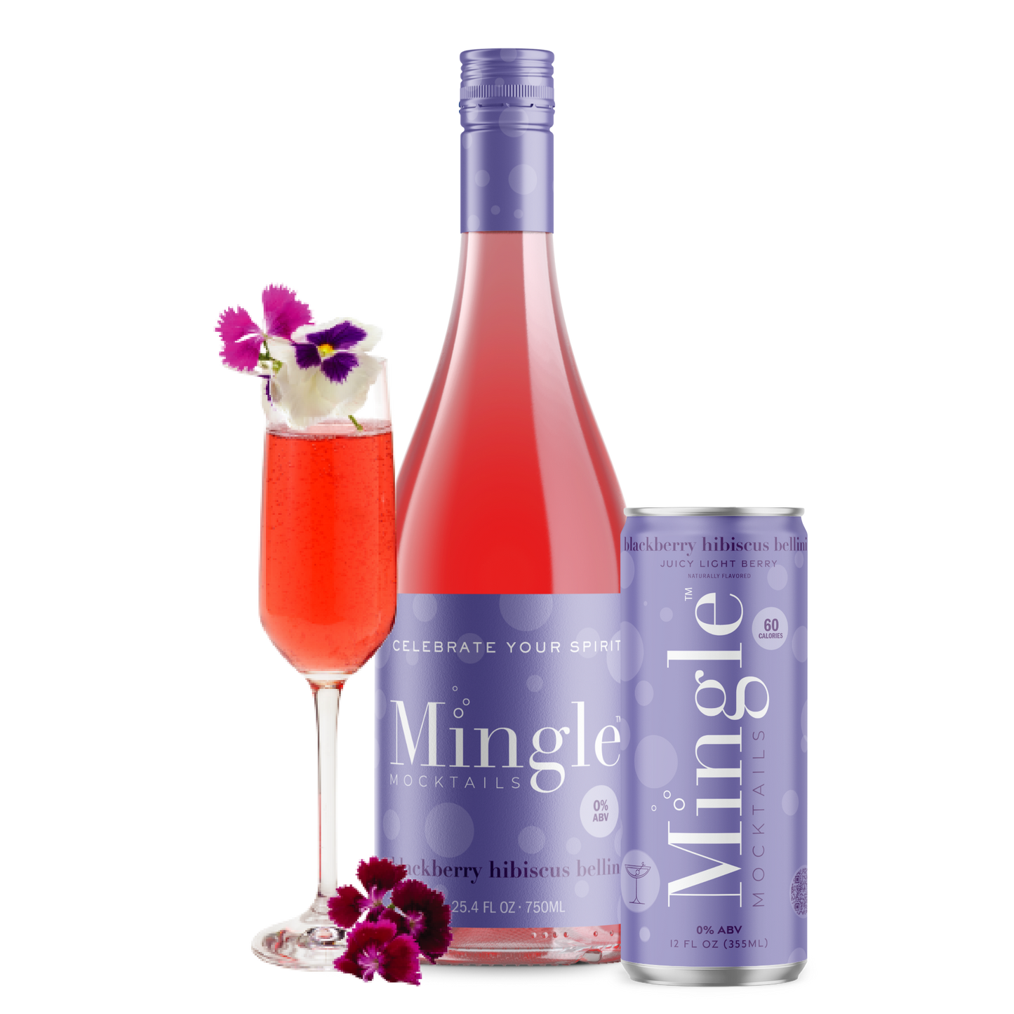 Blackberry Hibiscus Bellini 750ML Bottles - $6.50/ea x 6