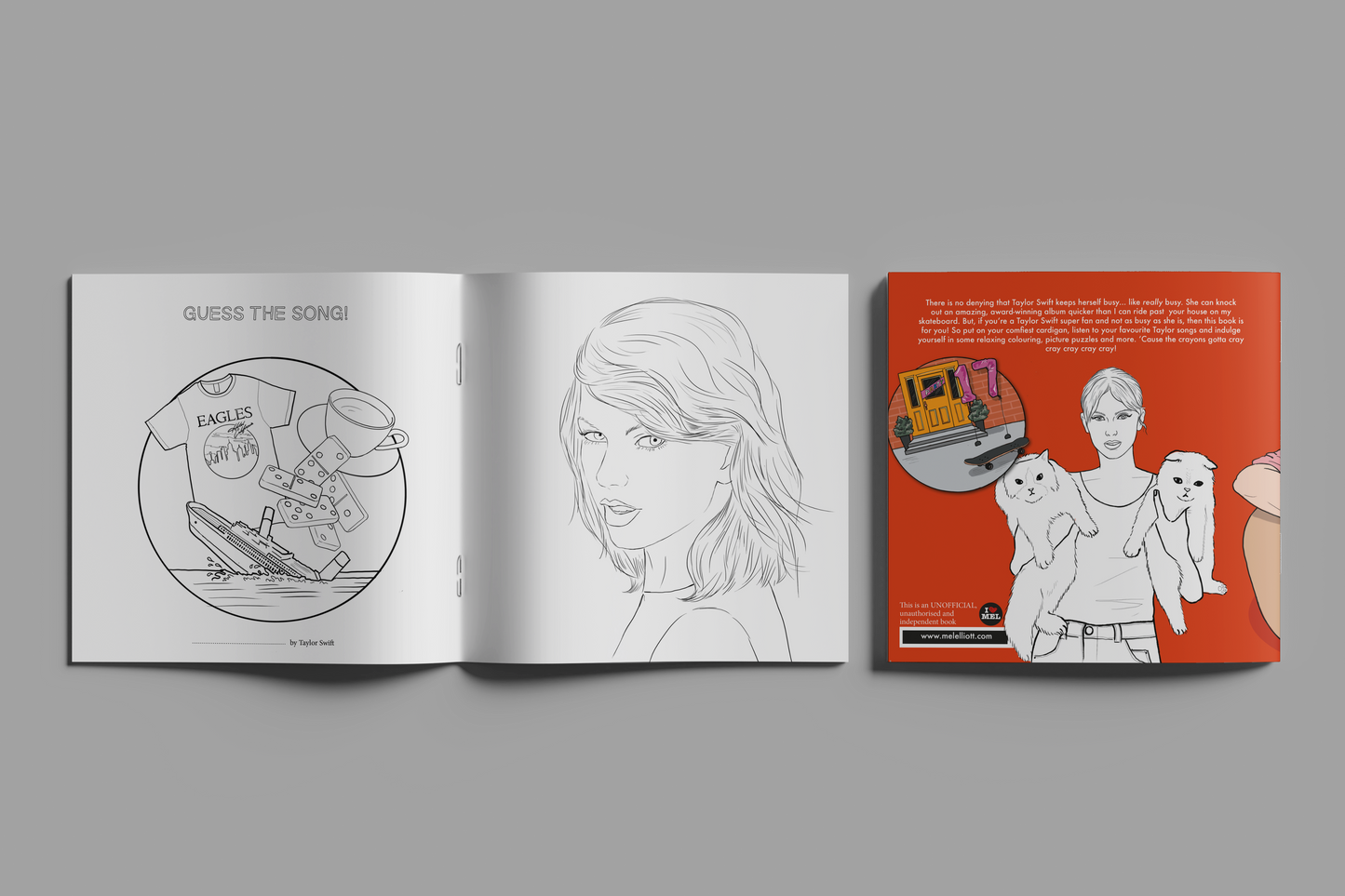 Colour Me Swiftly - Unofficial Taylor Swift Colouring book