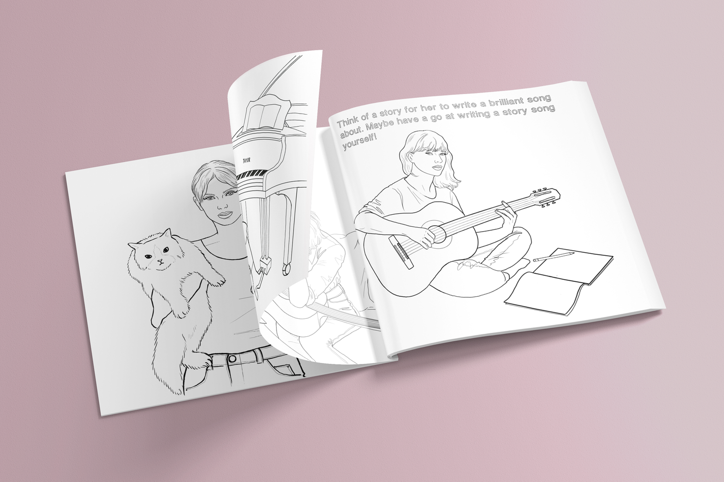 Colour Me Swiftly - Unofficial Taylor Swift Colouring book