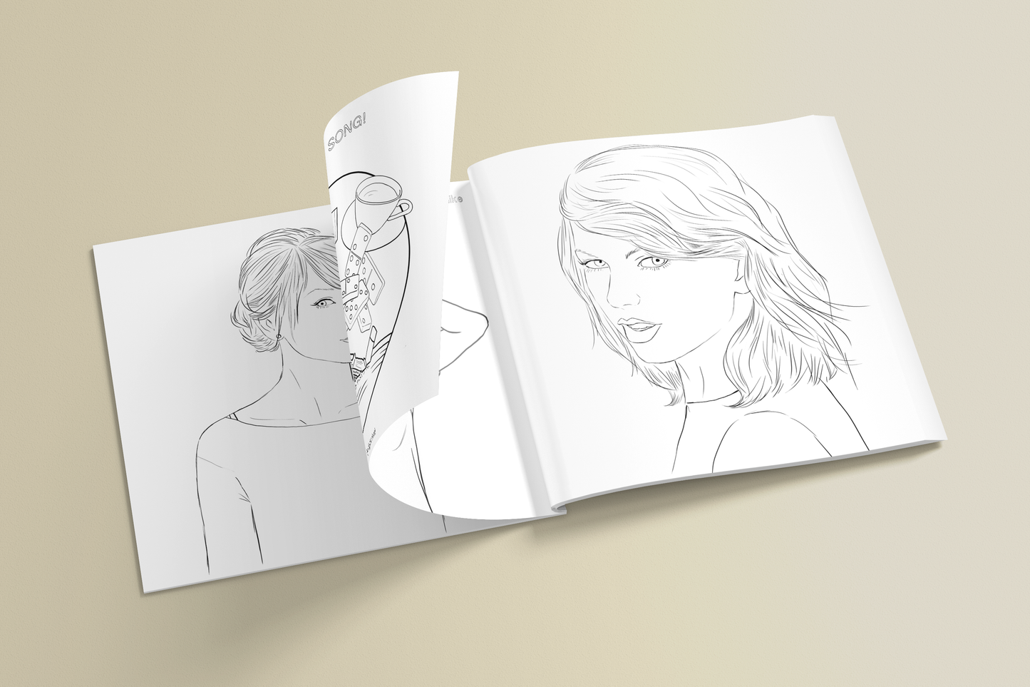 Colour Me Swiftly - Unofficial Taylor Swift Colouring book