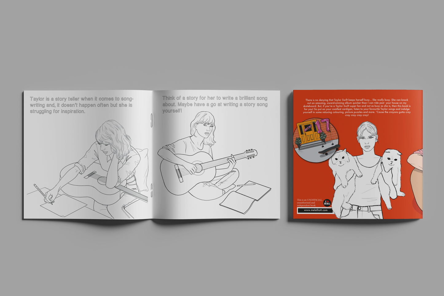 Colour Me Swiftly - Unofficial Taylor Swift Colouring book