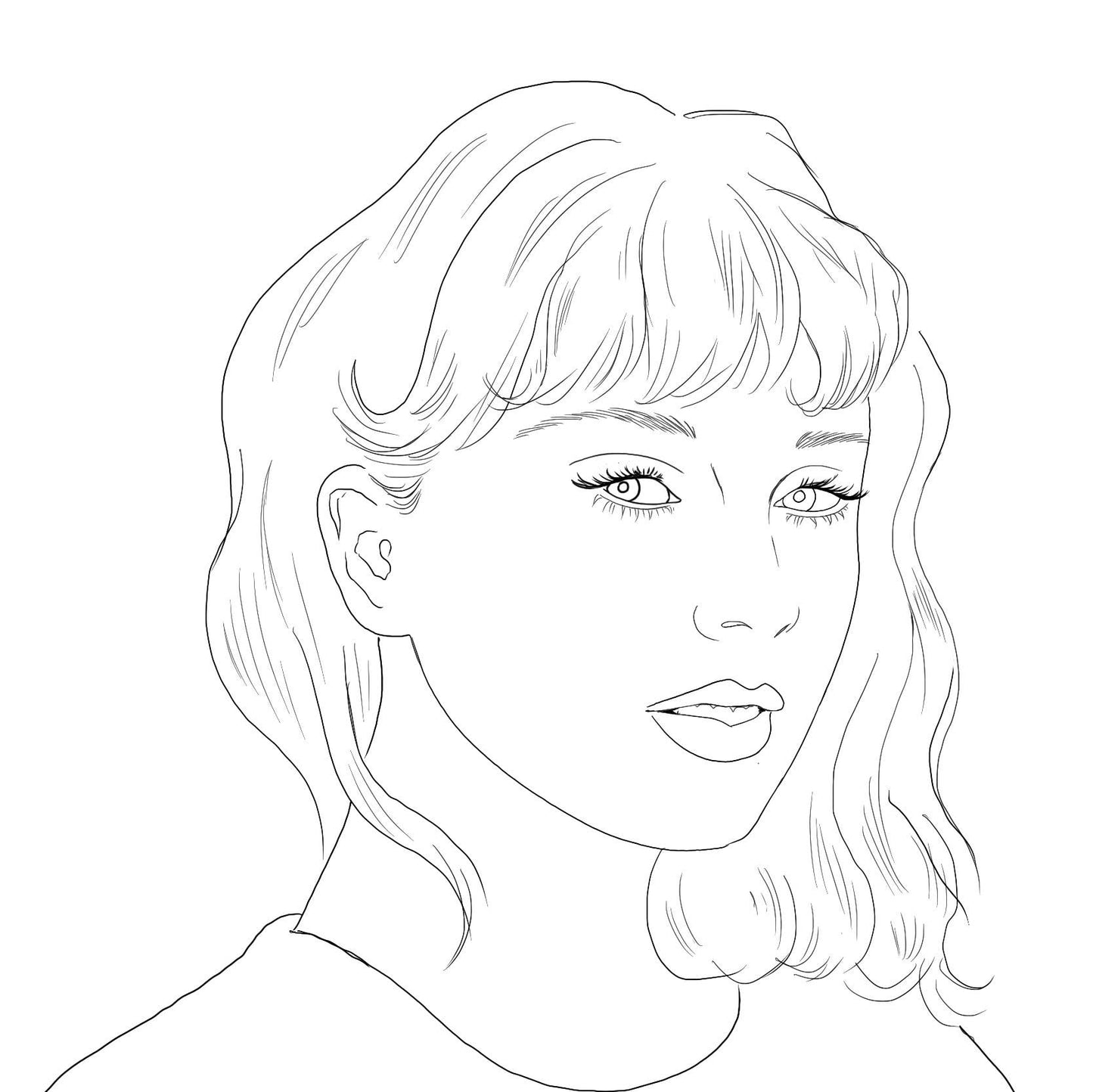Colour Me Swiftly - Unofficial Taylor Swift Colouring book