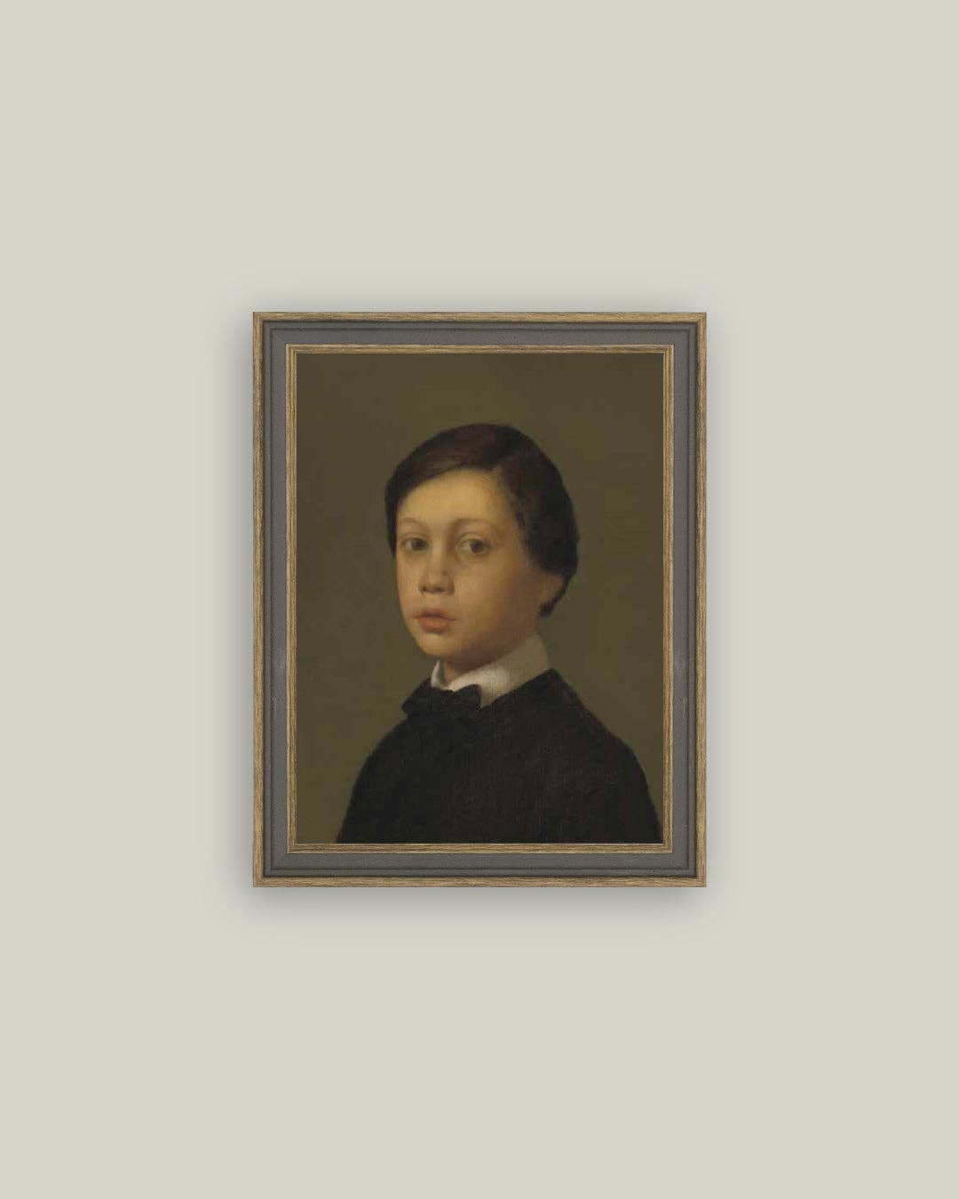Rene De Gas Portrait Framed Antique Art
