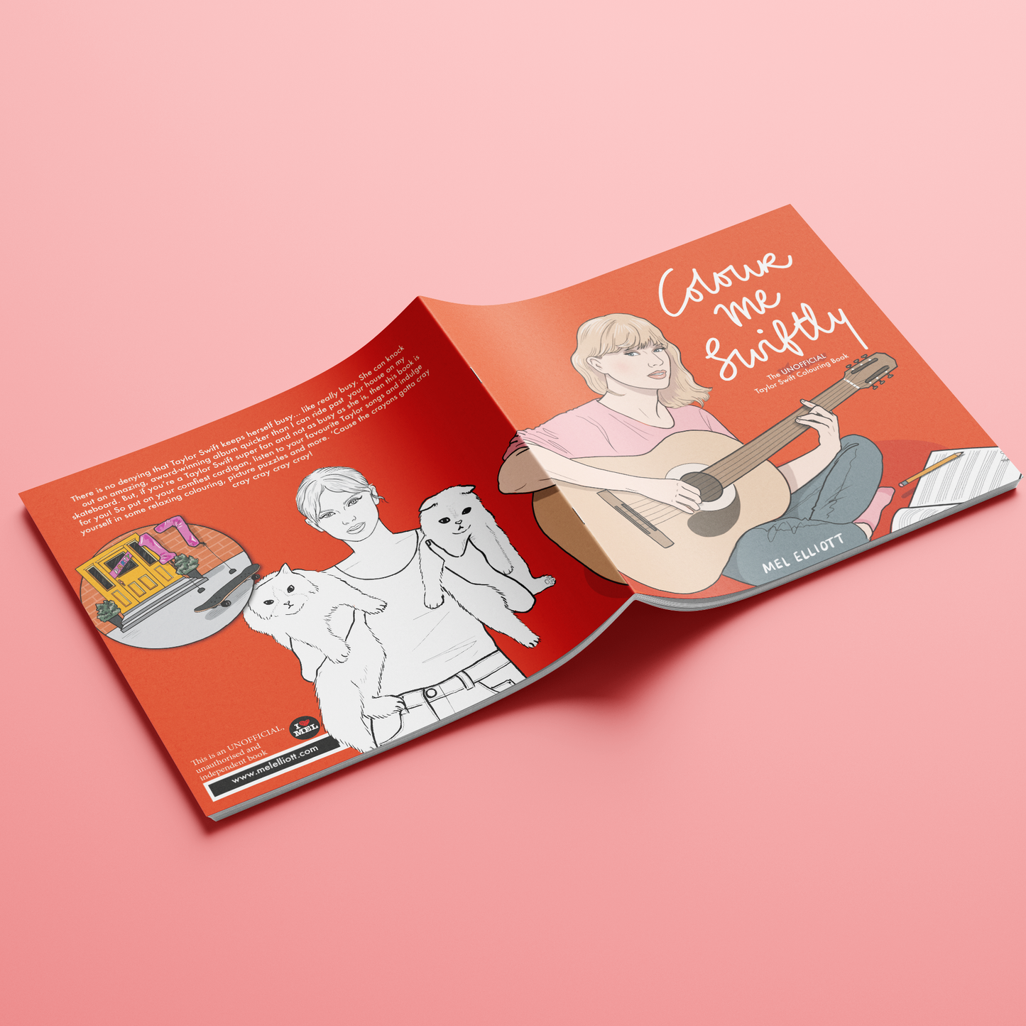 Colour Me Swiftly - Unofficial Taylor Swift Colouring book