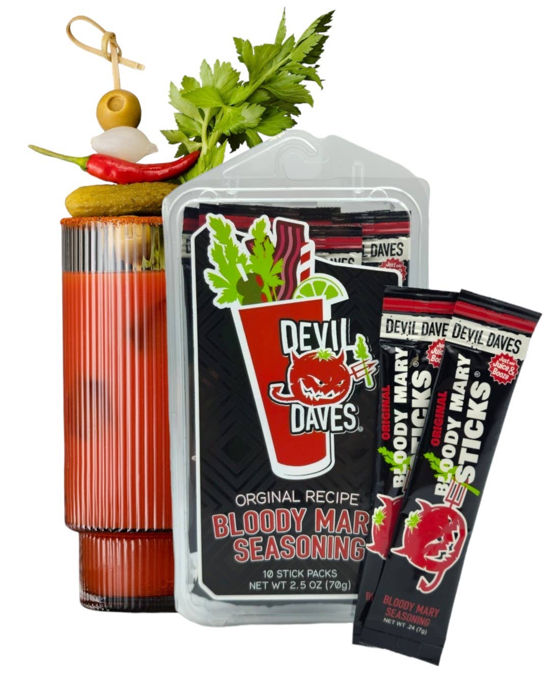 Bloody Mary Sticks Packs - Original | 10 PACK