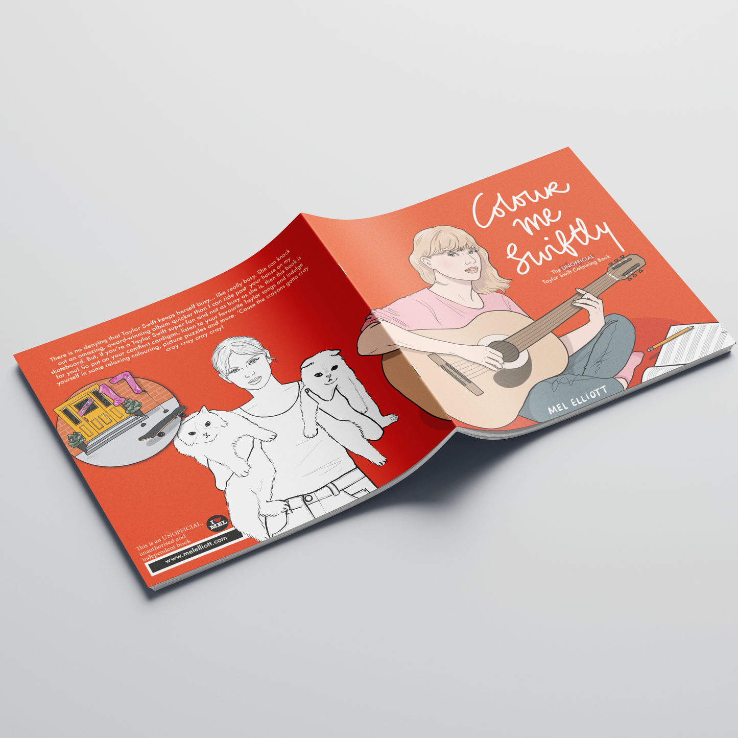 Colour Me Swiftly - Unofficial Taylor Swift Colouring book