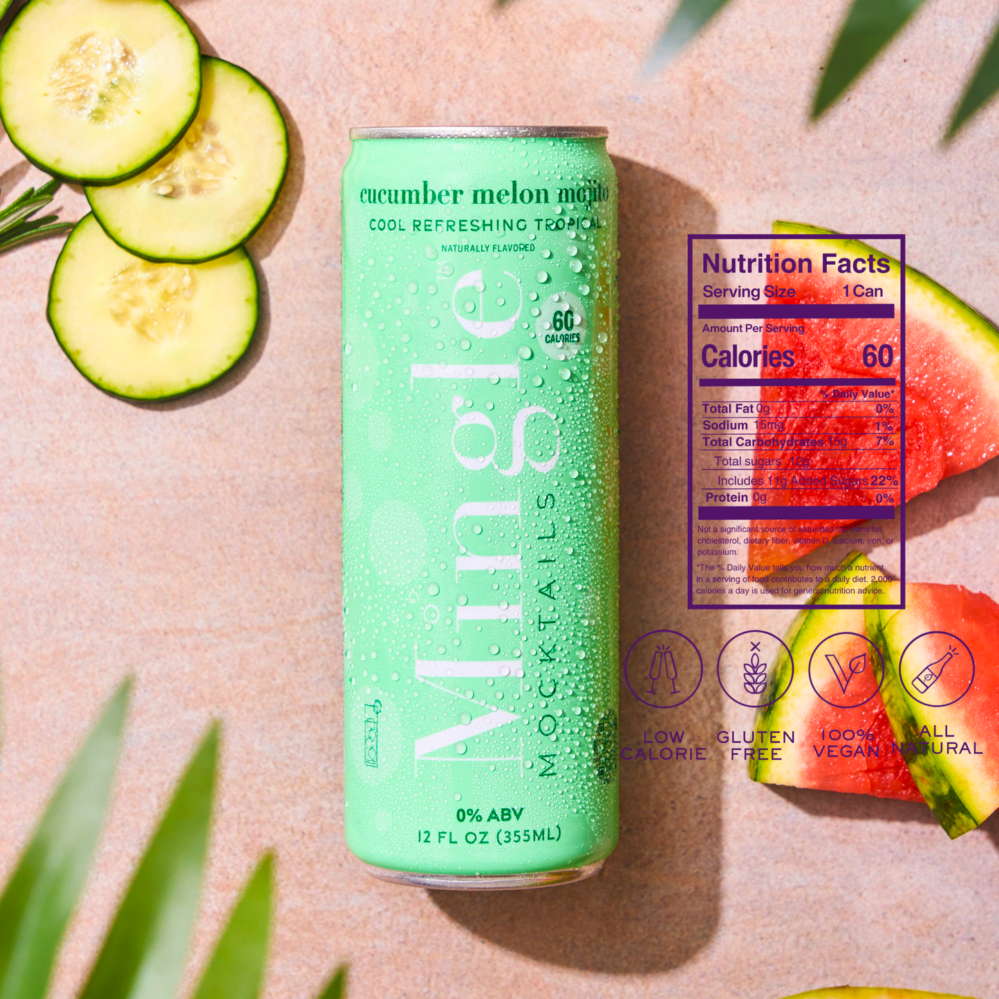 Cucumber Melon Mojito 750ML Bottles - $6.50/ea x 6