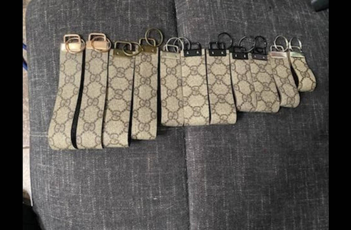 Classic Monogram - Up-Cycled Key Chain