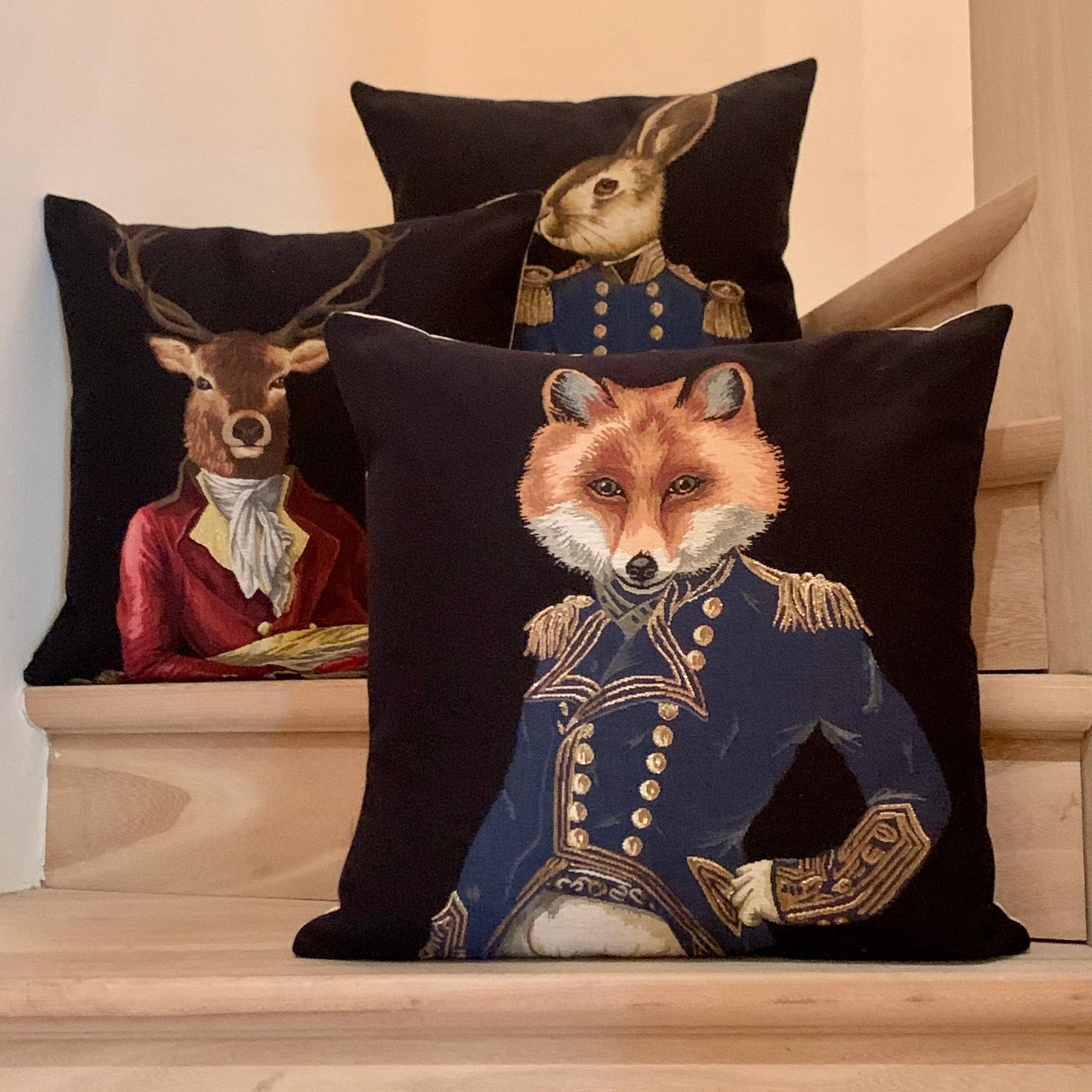 Hare pillow cover - Woodland Decor - Rabbit Throw Pillow