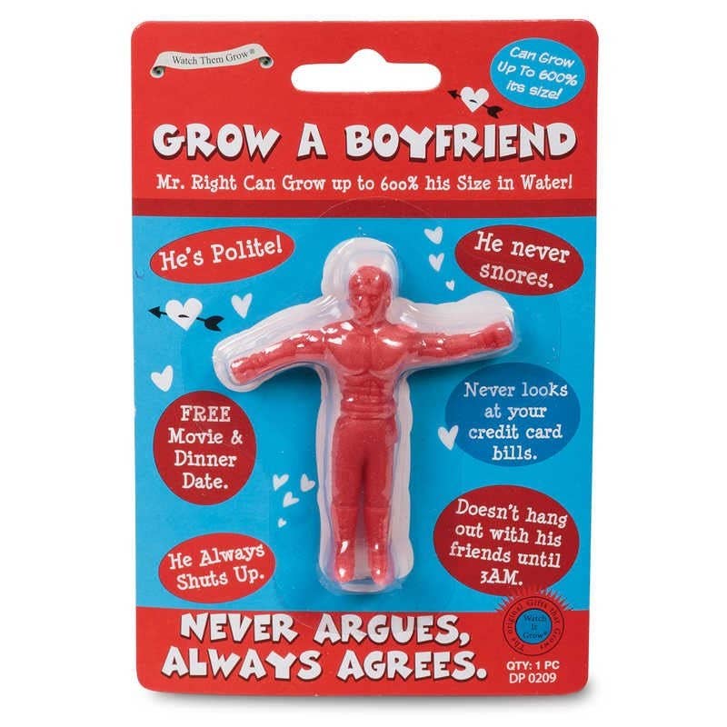 Grow A Boyfriend - Novelty Gifts, Stocking Stuffer/Filler