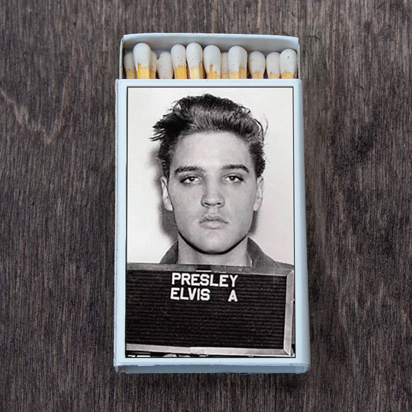 Elvis Presley Mug Shot Matchbox • Matches • Candle Acc