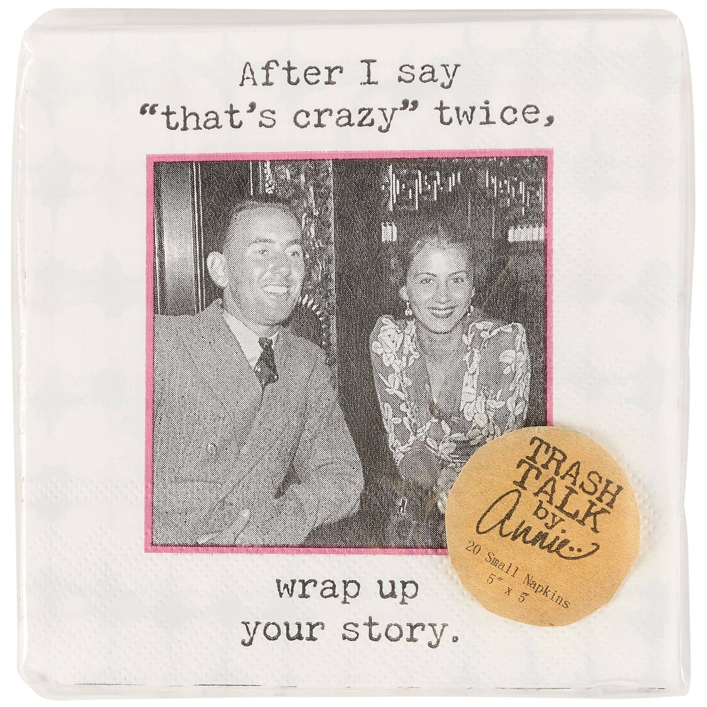 That's Crazy Twice Beverage Napkin