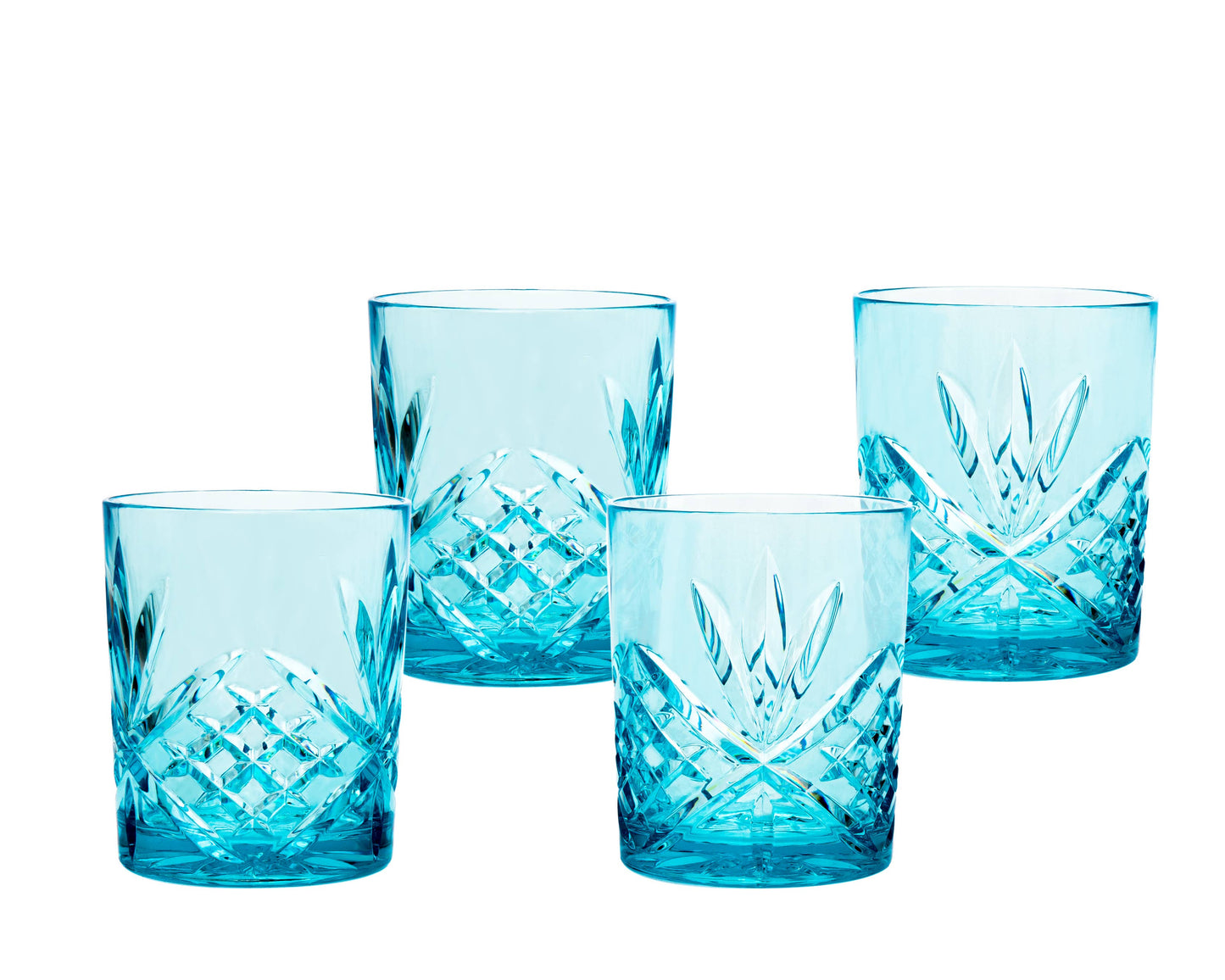 Dublin Acrylic Paradise Blue DOF set of 4