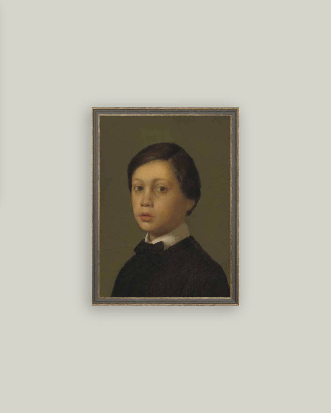 Rene De Gas Portrait Framed Antique Art