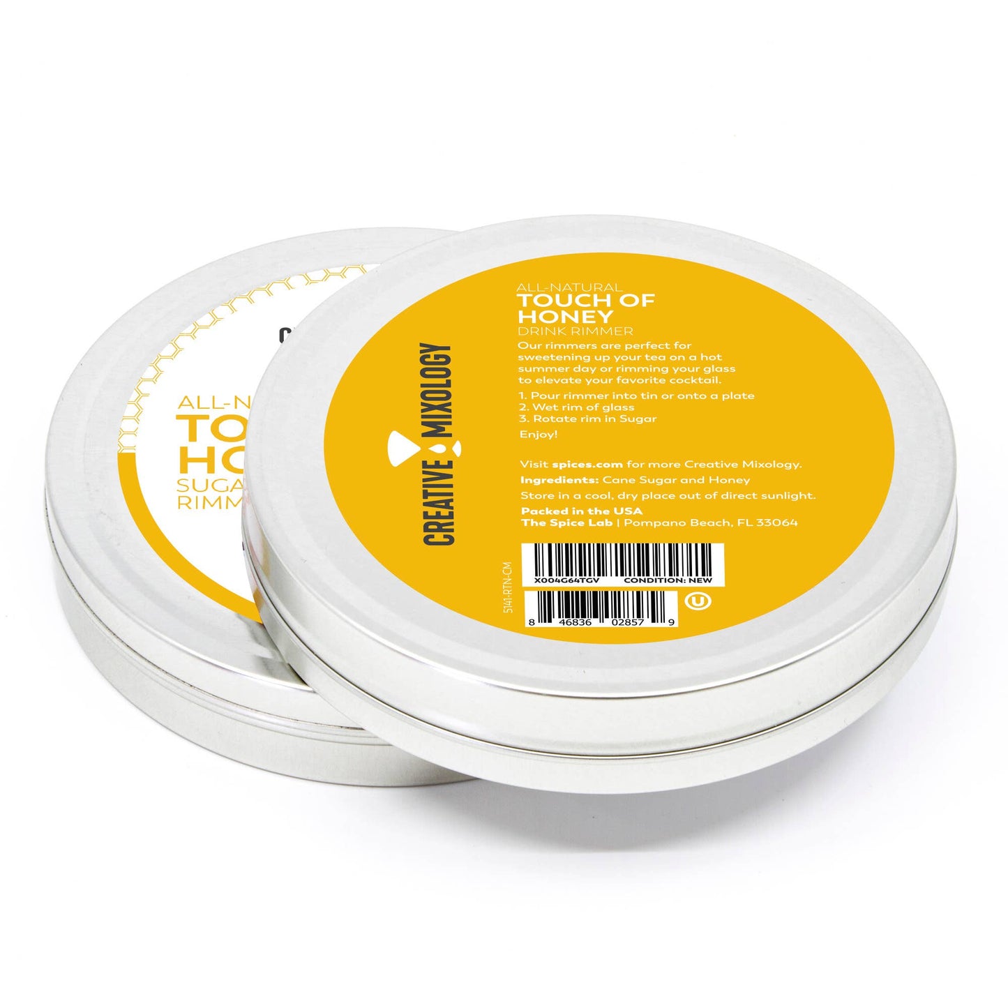 All-Natural Touch of Honey Sugar Cocktail Rimmer - Case of 6