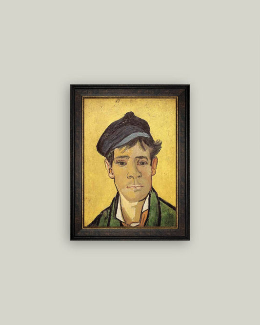 Yellow Portrait Framed Antique Art
