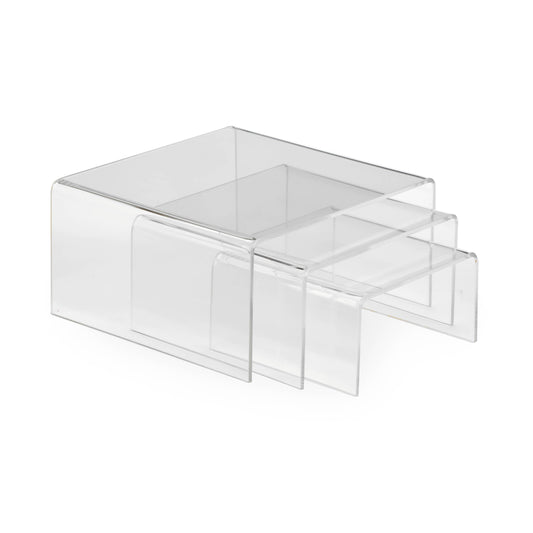 Clear Acrylic Low Profile Risers