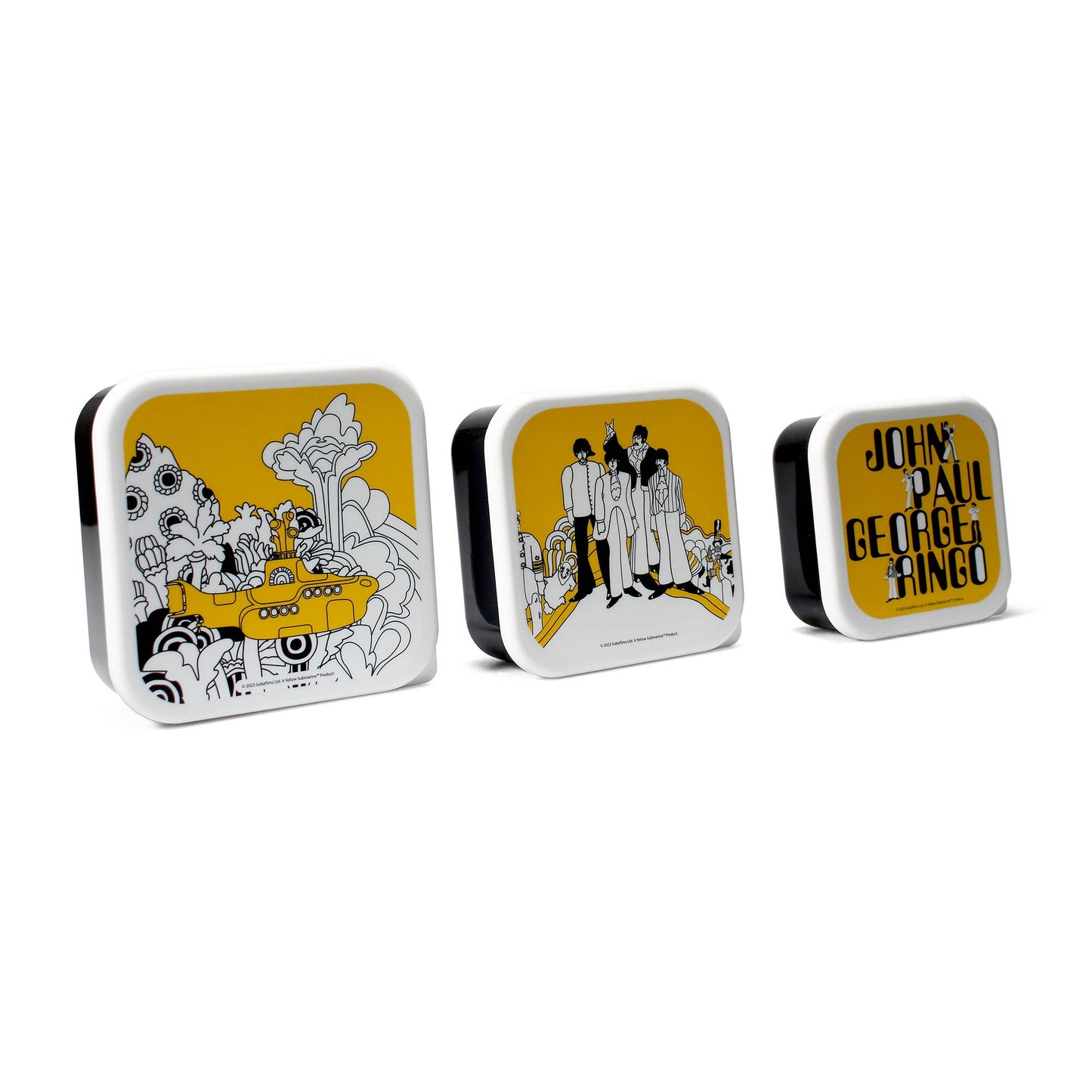 Snack Container Lunch Boxes The Beatles Yellow Submarine
