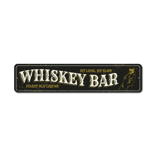 Old Whiskey Bar Sign