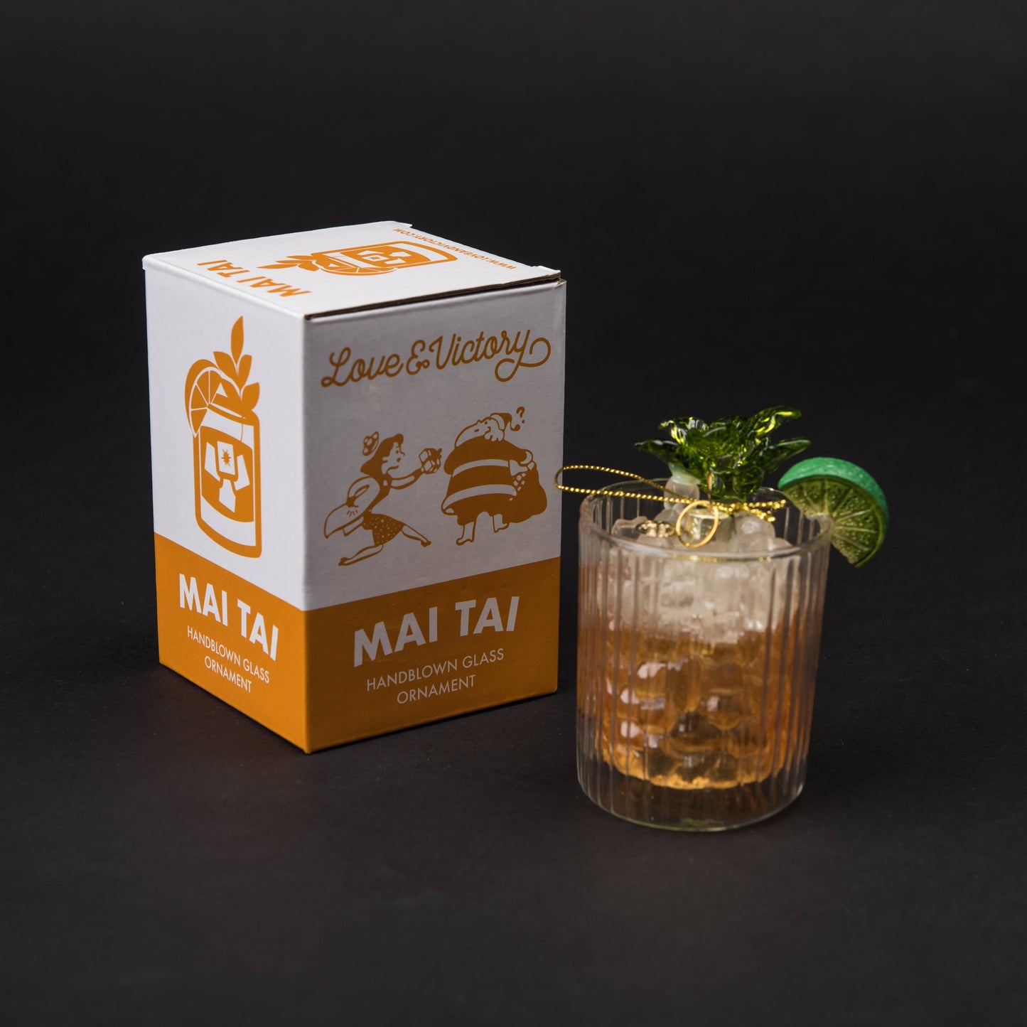 Mai Tai Cocktail Christmas Ornament