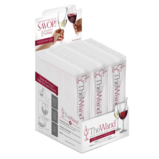 The Wand™ Wine Purifier 55 ct.  (Singles, Silver)