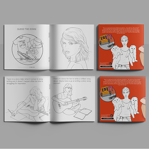 Colour Me Swiftly - Unofficial Taylor Swift Colouring book