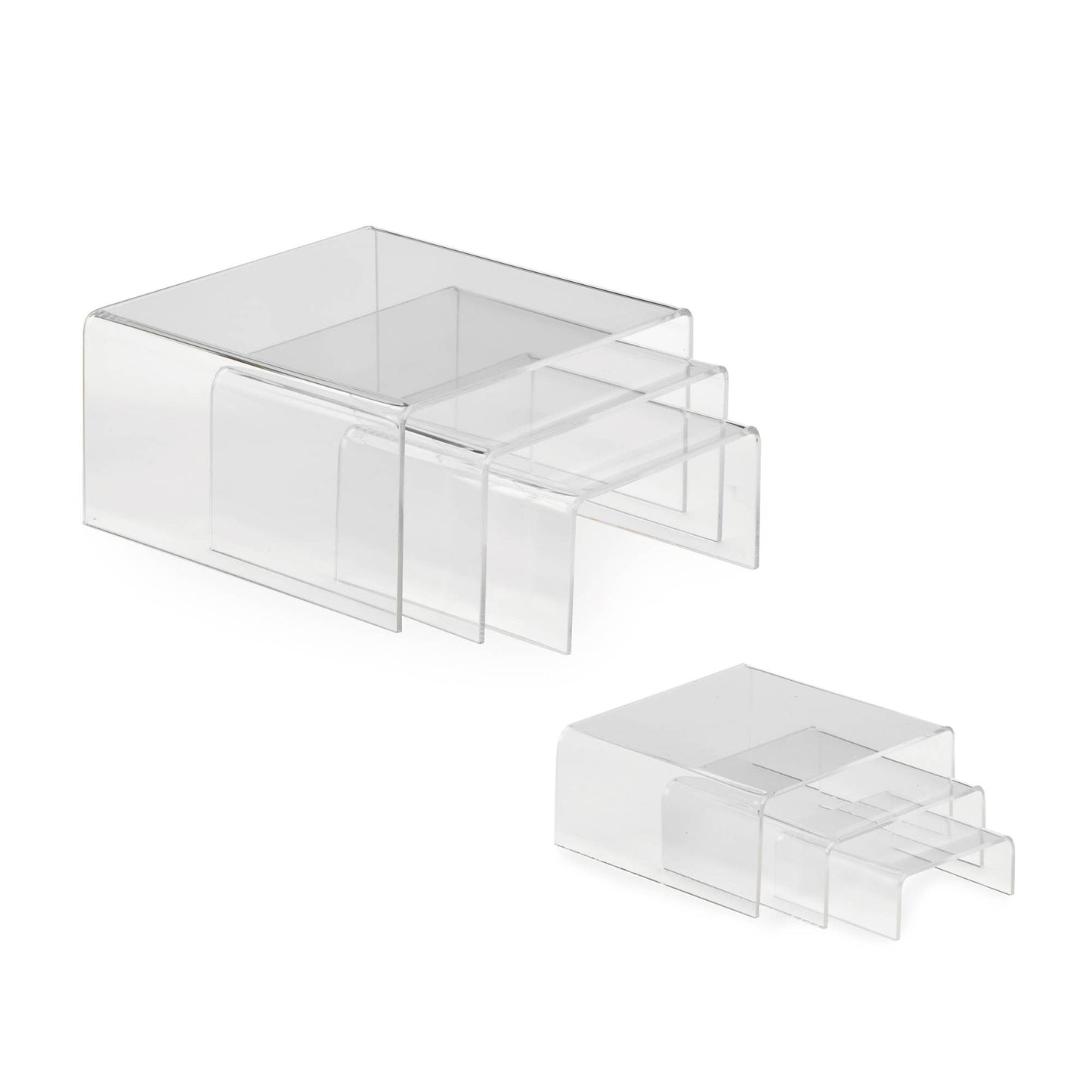 Clear Acrylic Low Profile Risers