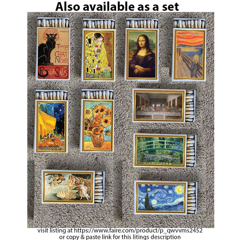 Art Classic Mona Lisa Matchbox • Matches • Candle Acc
