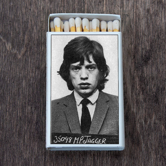 Mick Jagger Mug Shot Matchbox • Matches • Candle Acc
