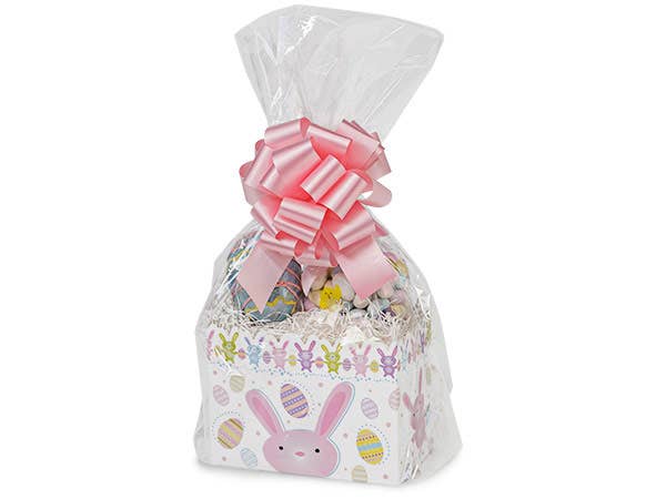 Clear Poly Basket Wrap Bags: 25 Pack / Clear / Jumbo 28x32x8"