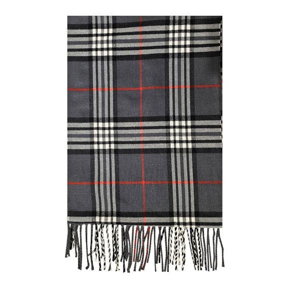 BB. Inspired Plaid Basic Colors Cashmere Touch Muffler scarf
