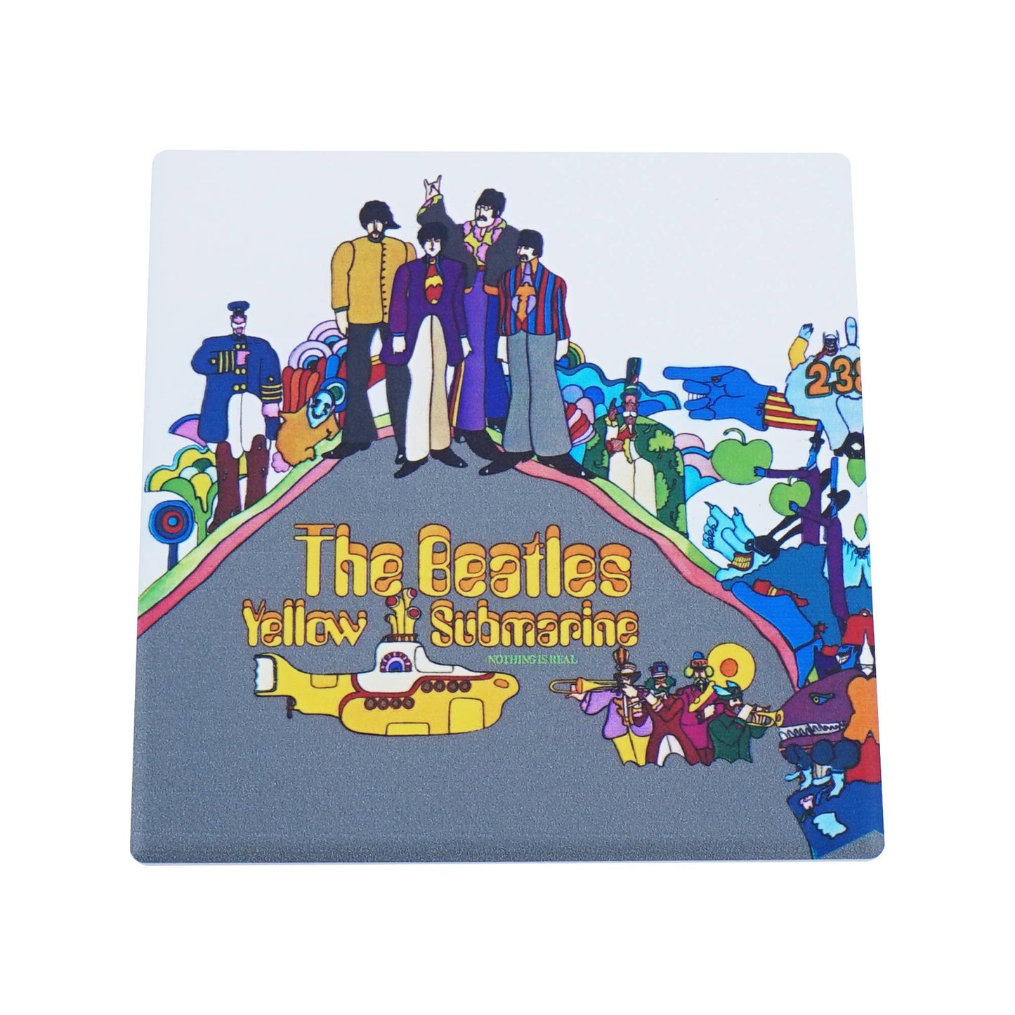 Ceramic Coaster The Beatles Yellow Submarine Album Cover