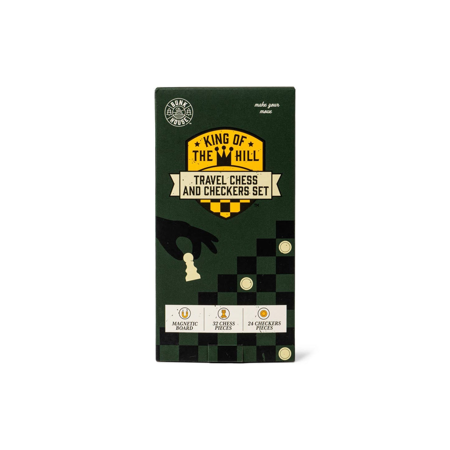 Bunkhouse King Of The Hill Magnetic Travel Chess And Checker
