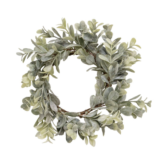 Ombre Boxwood Candle Ring, 3.5"