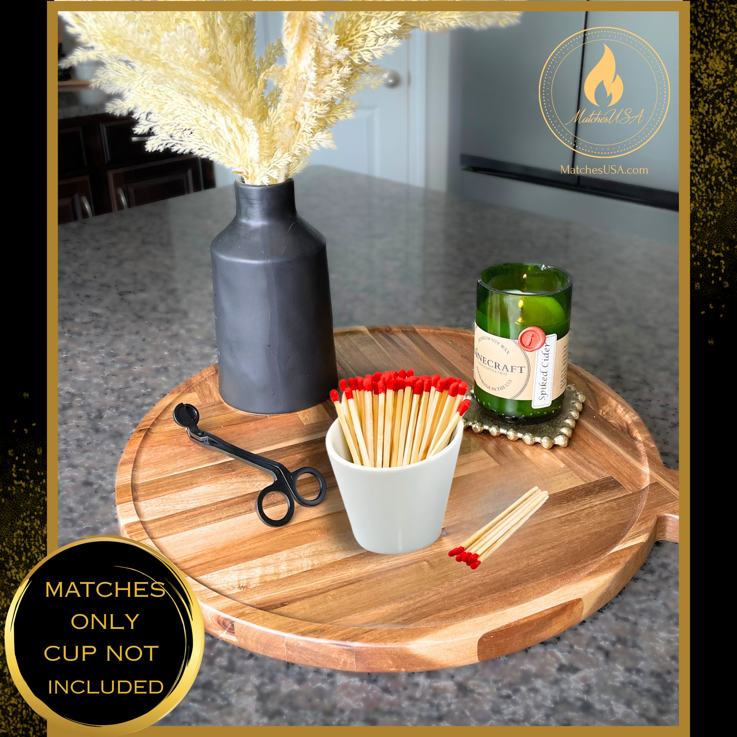 3" Color Wooden Safety Matches Match Bulk