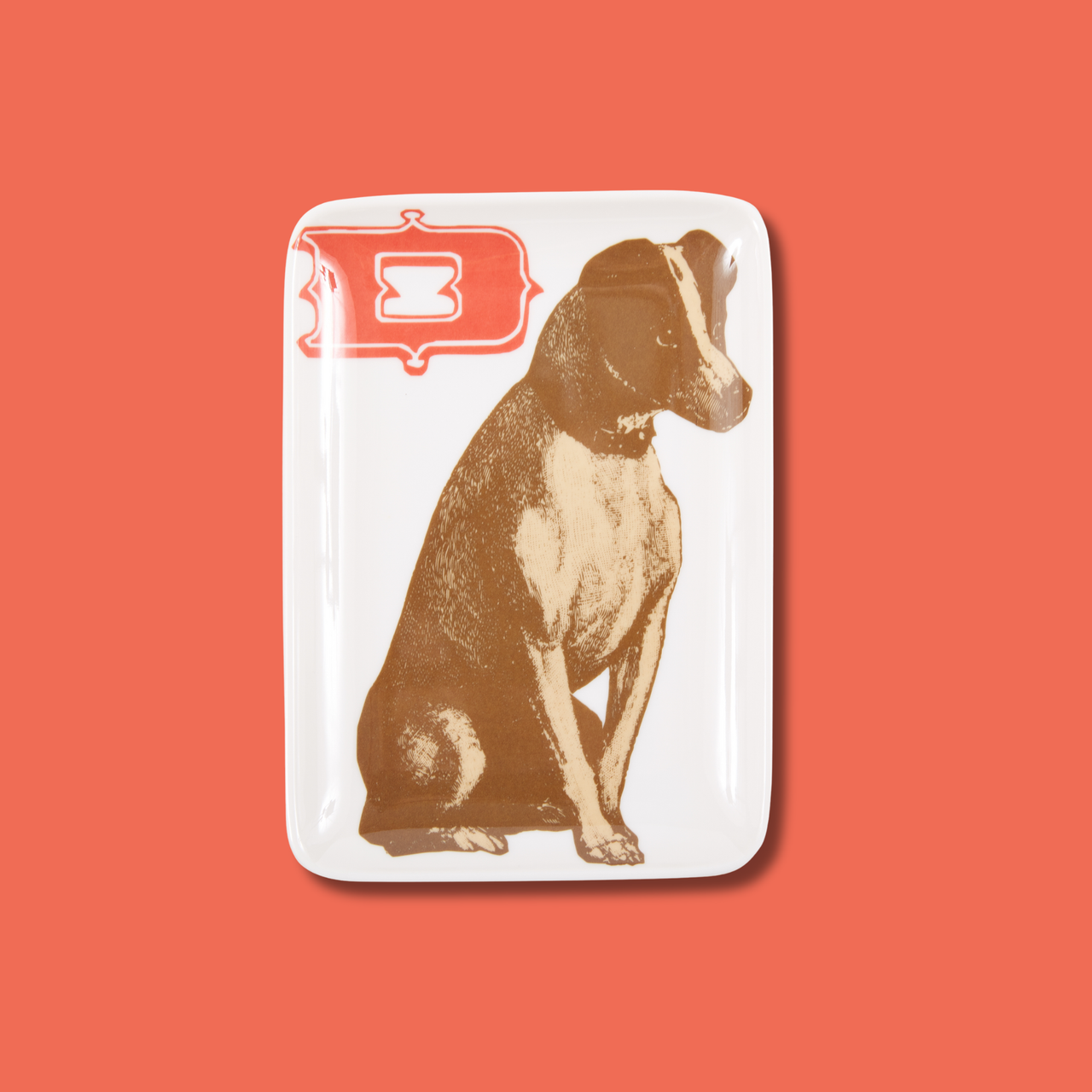 Alphabet Dog Melamine Valet Tray