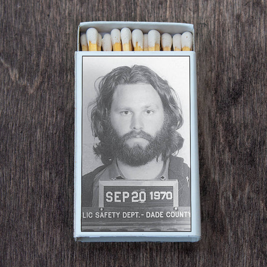Jim Morrison Mug Shot Matchbox • Matches • Candle Acc