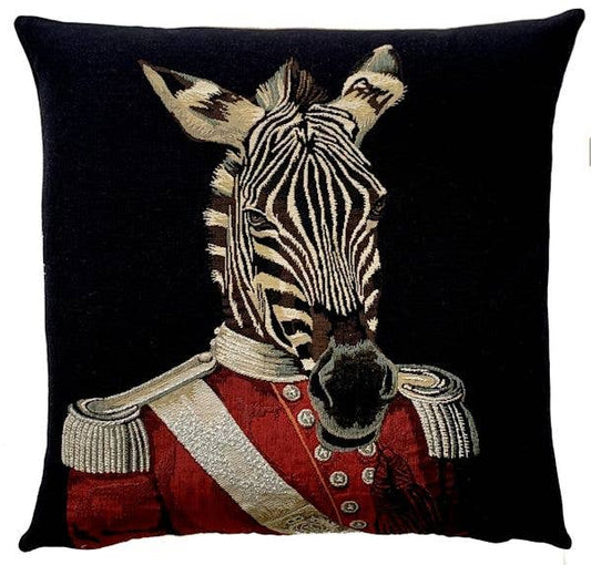 Zebra Throw Pillow | Colonial Gifts | Military Decor