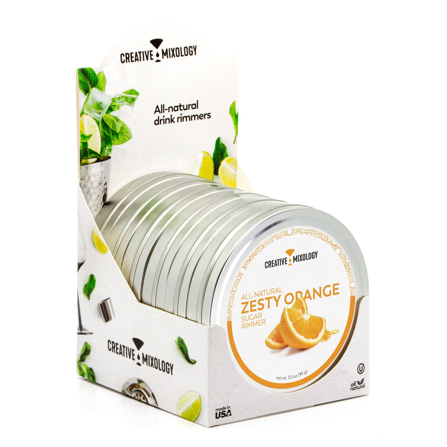 All-Natural Zesty Orange Sugar Cocktail Rimmer - Case of 6