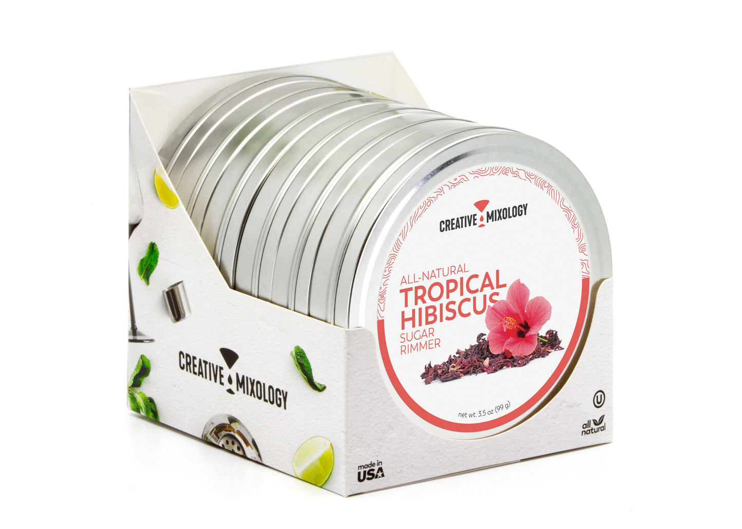 All-Natural Tropical Hibiscus Cocktail Rimmer - Case of 6