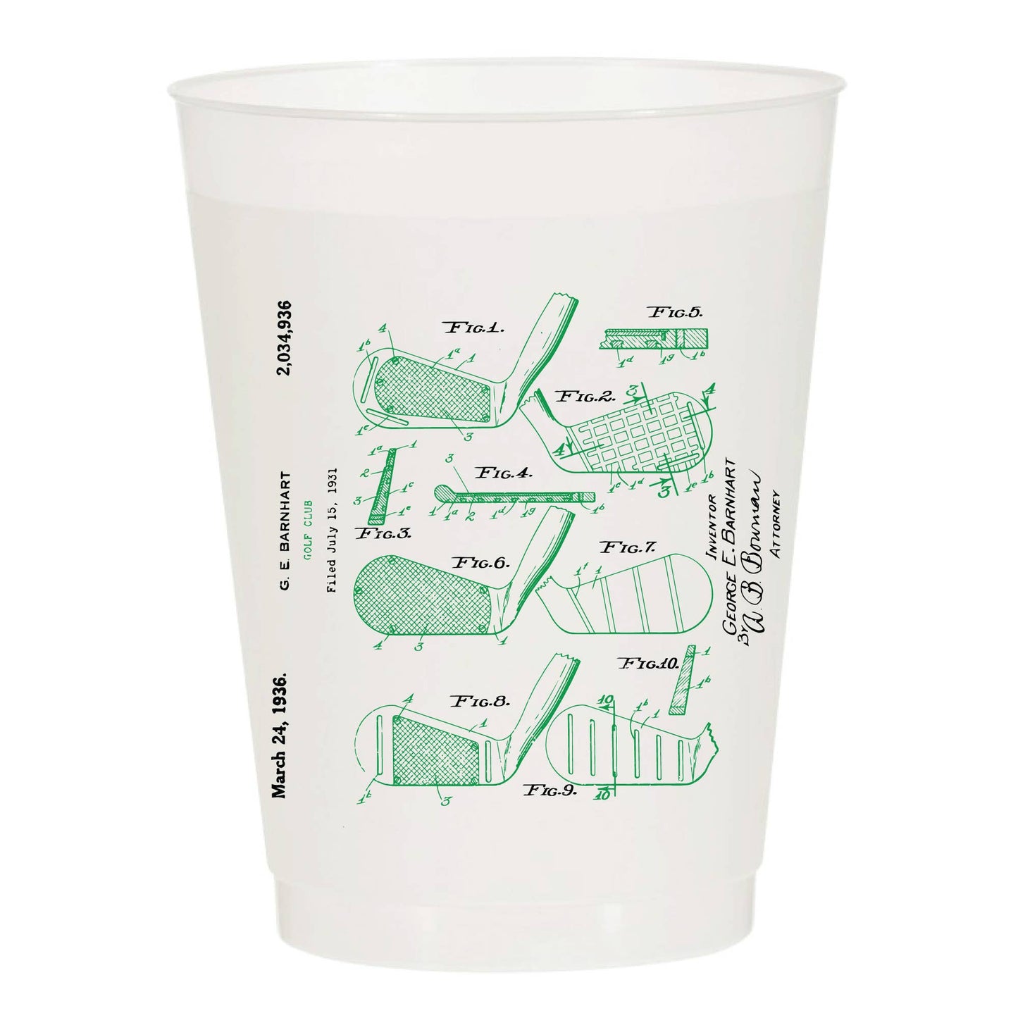 Golf Clubs Masters Frosted Cups - Masters