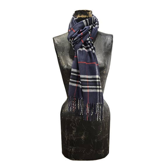 BB. Inspired Plaid Basic Colors Cashmere Touch Muffler scarf