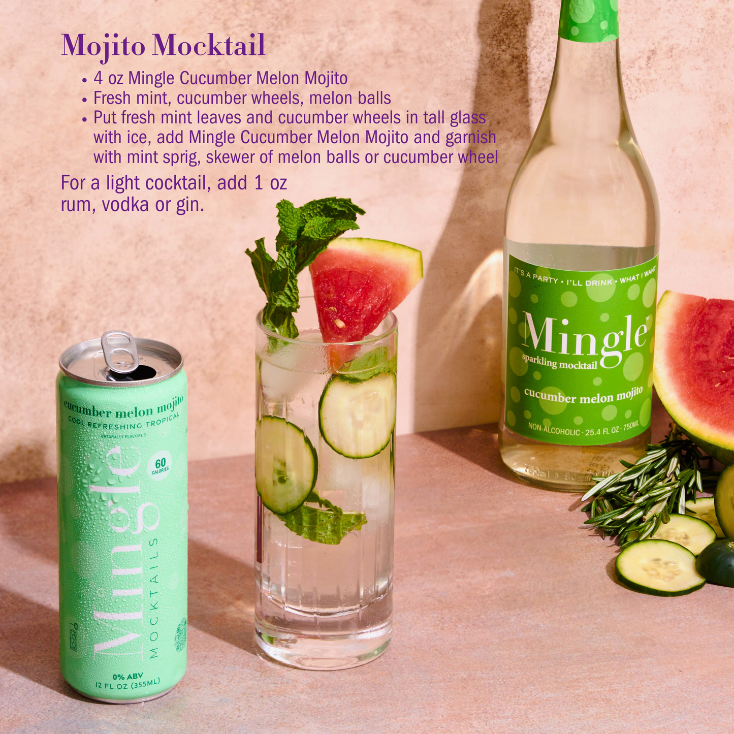 Mingle Mocktails Variety Pack (4x 6 Can Cartons)