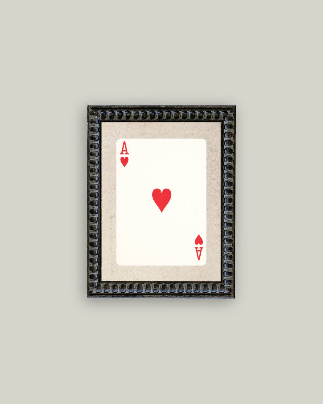Ace of Hearts Framed Antique Art
