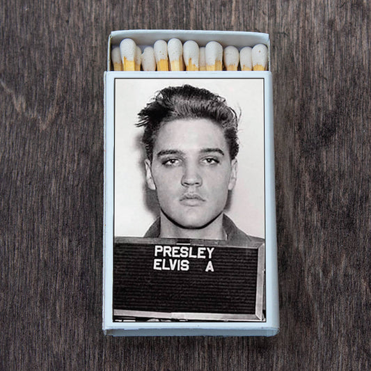 Elvis Presley Mug Shot Matchbox • Matches • Candle Acc