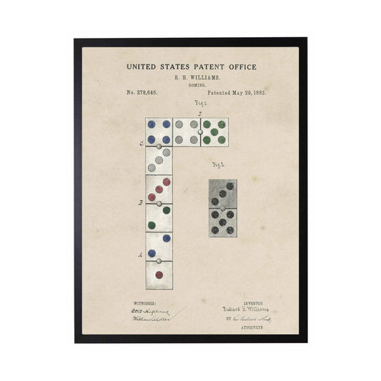 Watercolor Patent Dominos