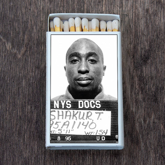 Tupac Shakur Mug Shot Matchbox • Matches • Candle Acc