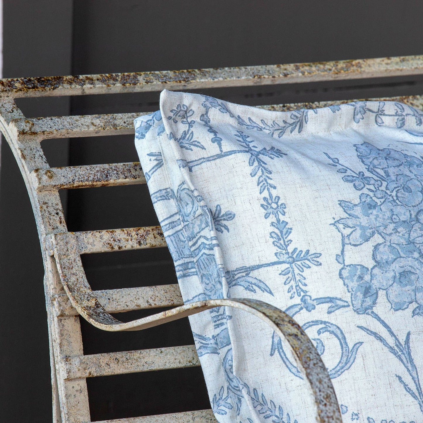 French Quarter Blue Pillow